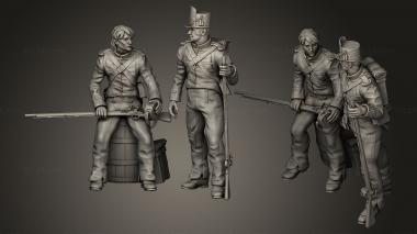 Military figurines A Diorama 3d model